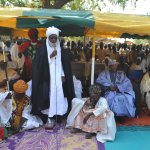 The Emir of Dutse delivering speech during flag off of this years distribution of zakkat.